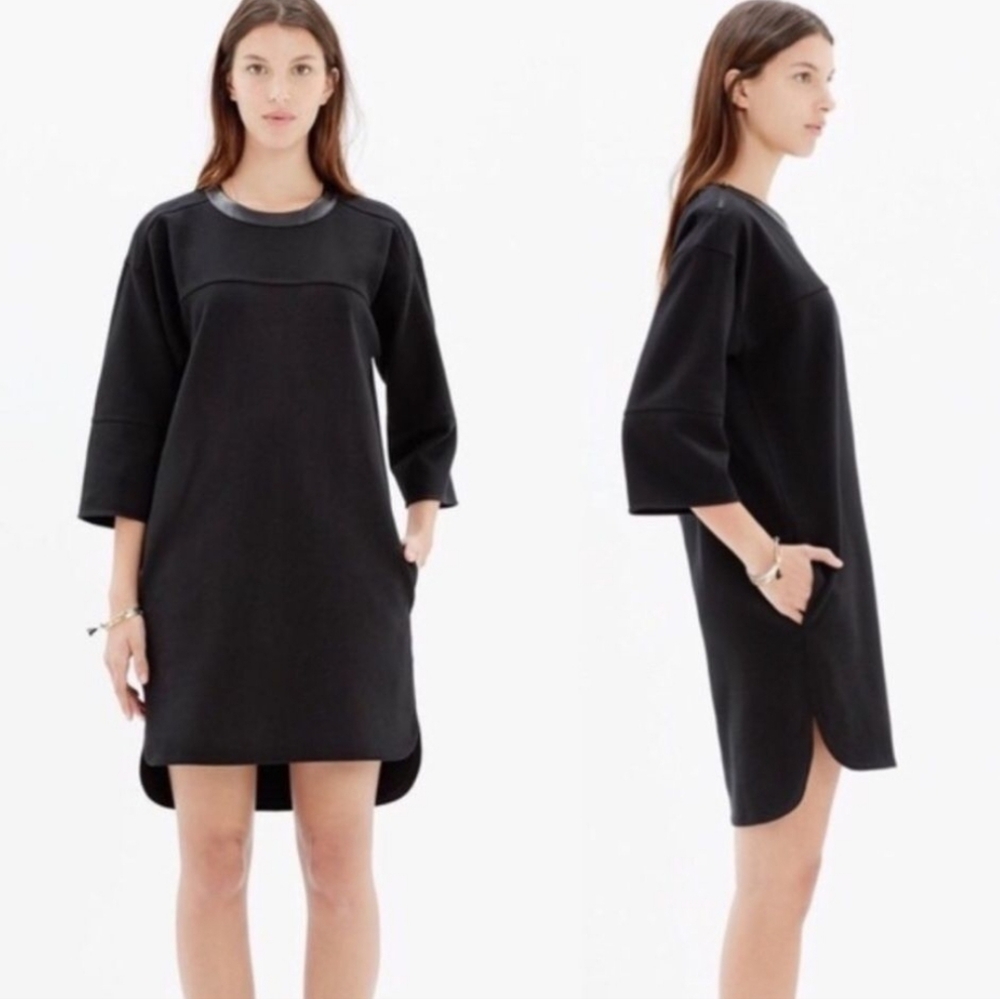 Madewell Black Long Sleeve Dress